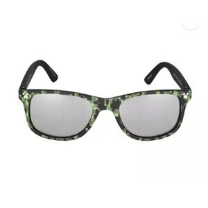 Minecraft Creeper Boys Green & Black 100% UV Protection Sunglasses Mojang